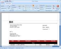 bill print preview