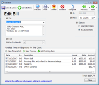 Edit Bill
